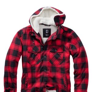 Brandit Foret Skovmandsjakke m. hætte Rød / Sort - 4XL