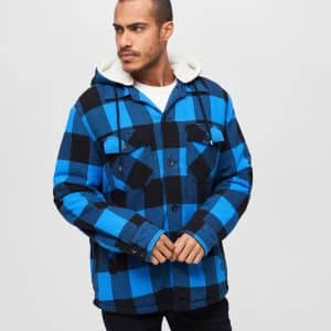 Brandit Foret Skovmandsjakke m. hætte Sort / Blå - 5XL