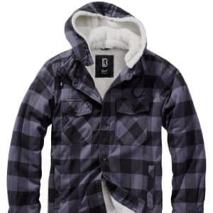 Brandit Foret Skovmandsjakke m. hætte Sort / Grå - 5XL